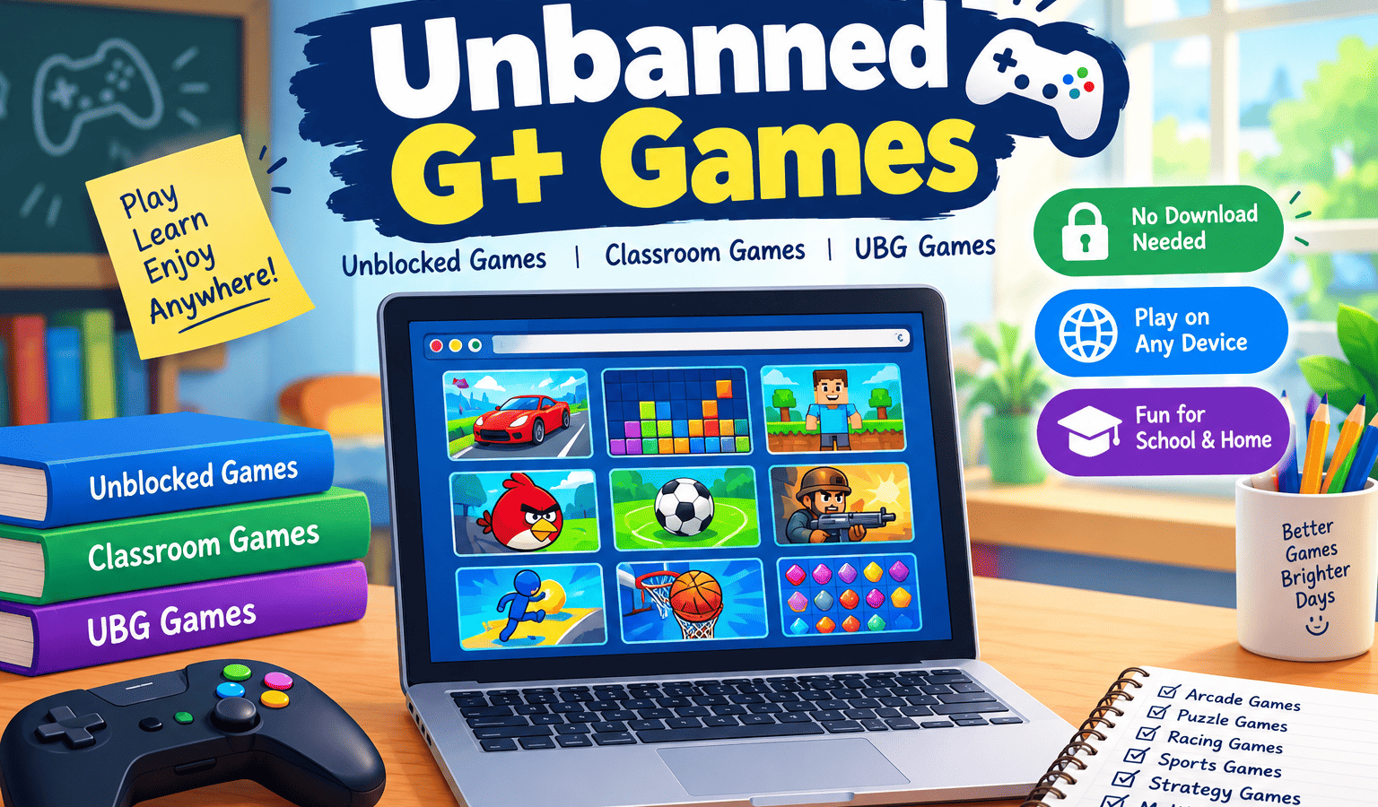 Unbanned G+ Games