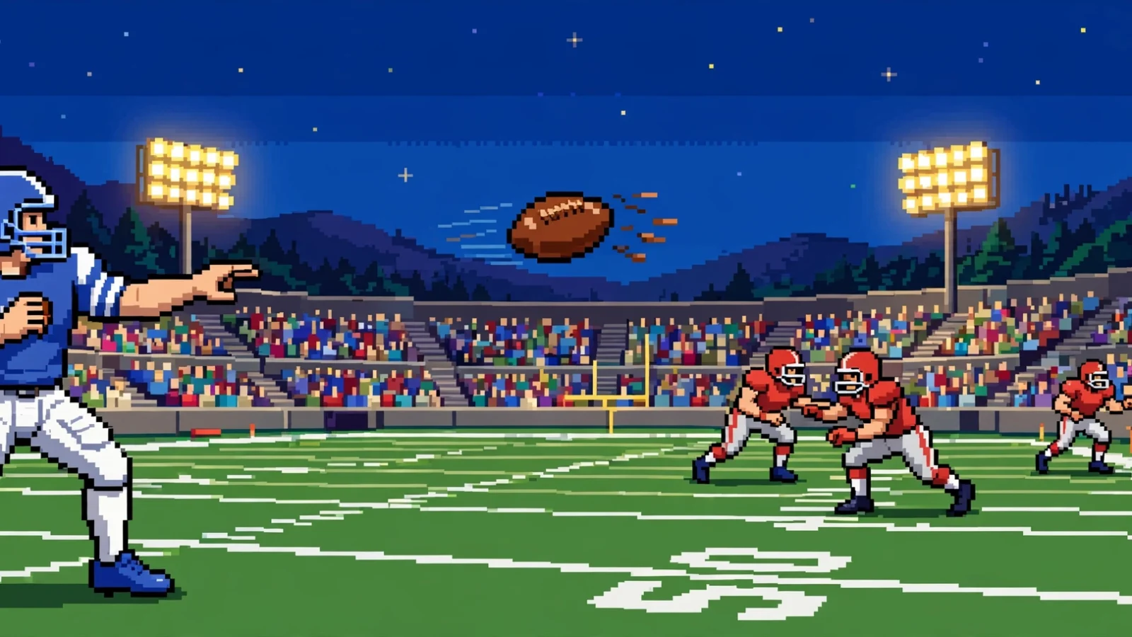 Retro Bowl pixel-art American football